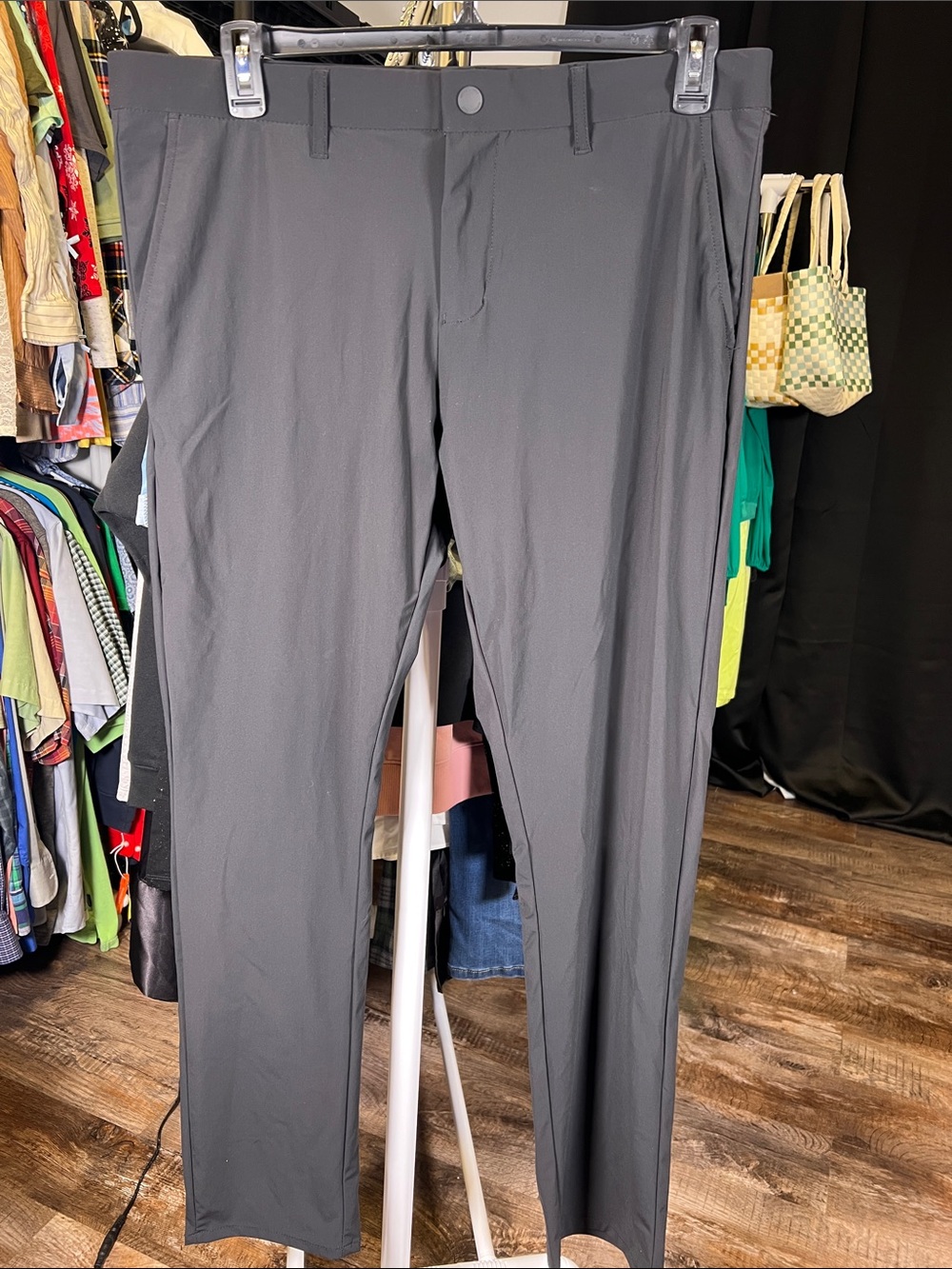 Kenneth Cole Golf Men's Black Stretch Chinos